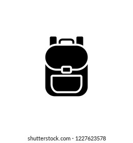 backpack icon on white background