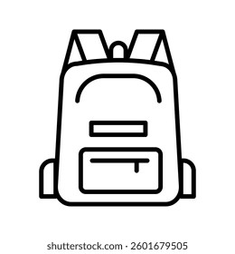 backpack icon on white background
