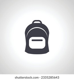 Backpack icon. school bag icon.