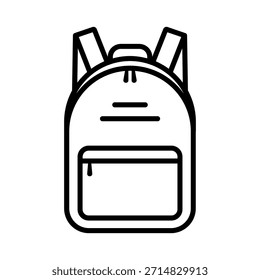 Icono de la mochila para la escuela o el viaje. 