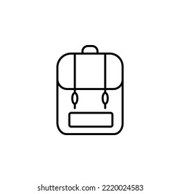 Backpack icon - School backpack icon vector