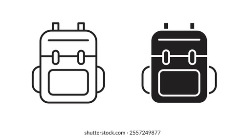Backpack Icon set. vector illustration set