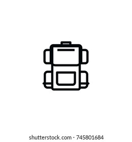 backpack icon. sign design