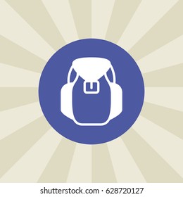 backpack icon. sign design. background