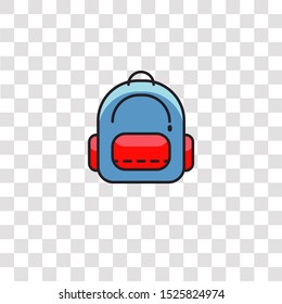 backpack icon sign and symbol. backpack color icon for website design and mobile app development. Simple Element from go collection for mobile concept and web apps icon.