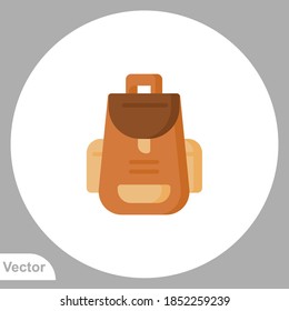 Backpack icon sign vector,Symbol, logo illustration for web and mobile