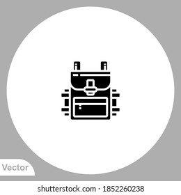 Backpack icon sign vector,Symbol, logo illustration for web and mobile