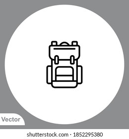 Backpack icon sign vector,Symbol, logo illustration for web and mobile