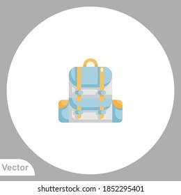 Backpack icon sign vector,Symbol, logo illustration for web and mobile