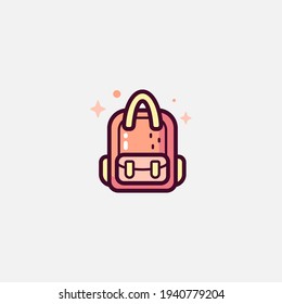 Backpack icon sign vector,Symbol, logo illustration for web and mobile