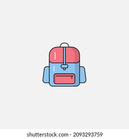 Backpack icon sign vector,Symbol, logo illustration for web and mobile