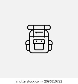 Backpack icon sign vector,Symbol, logo illustration for web and mobile