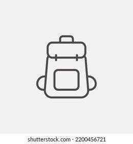 Backpack icon sign vector,Symbol, logo illustration for web and mobile