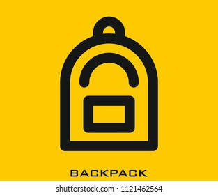 Backpack icon signs