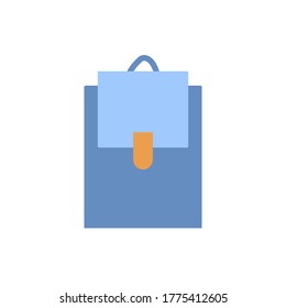 Backpack icon. Simple color vector elements of hipster style icons for ui and ux, website or mobile application