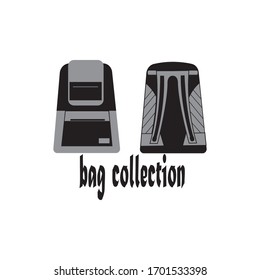 backpack icon simple design vector