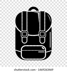 Backpack icon. Simple illustration of backpack vector icon for web