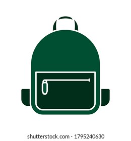 Backpack icon. simple icon. vector illustration