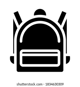 Backpack icon. simple icon. vector illustration