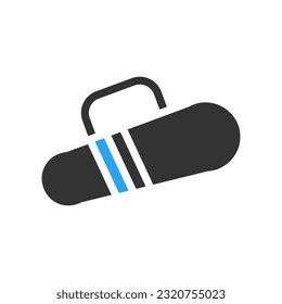 Backpack icon solid blue black colour sport illustration vector element and symbol perfect.