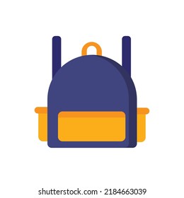 Backpack icon. Subtable to place on school bag, travel, etc.