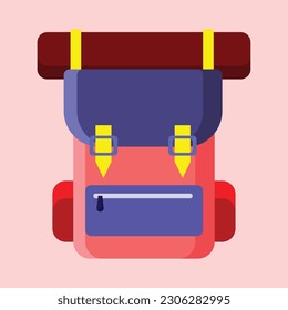 Backpack icon. Subtable to place on camping, outdoor, etc.