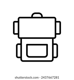 backpack icon symbol vector template