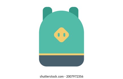 Rucksack-Icon touristische Campingtasche Vektorbild