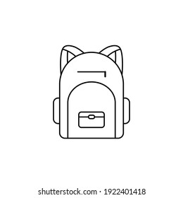 backpack icon. travel bag icon.