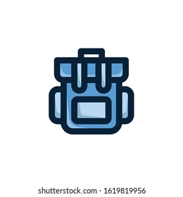 Backpack Icon , Travel Symbol.