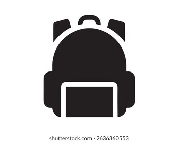 Backpack icon in trendy outline style design. Vector graphic illustration. Backpack icon for website design, logo, app, and ui. .EPS 10	

