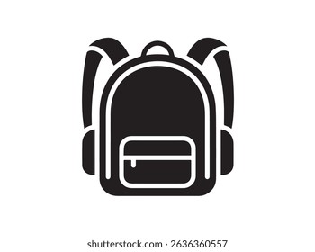 Backpack icon in trendy outline style design. Vector graphic illustration. Backpack icon for website design, logo, app, and ui. .EPS 10	
