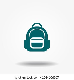 Backpack icon vector