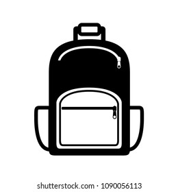 Backpack icon vector