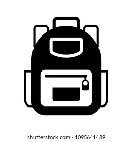 Backpack icon vector