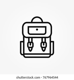 Backpack icon, Backpack icon vector