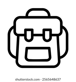 Backpack Icon Vector From Camping and Adventure Set