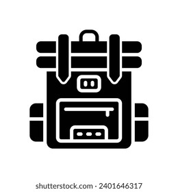 backpack icon. vector glyph icon for your website, mobile, presentation, and logo design.