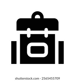 backpack icon. vector glyph icon for your website, mobile, presentation, and logo design.