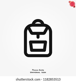 Backpack icon, vector high quality logo for web design and mobile apps