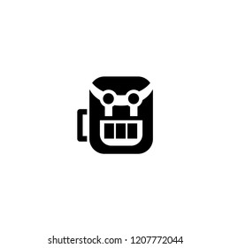 backpack icon. backpack vector illustration on white background for web and apps.
