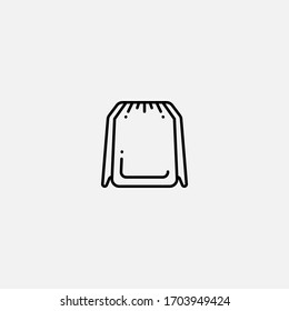 backpack icon vector illustrator sign