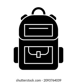 Backpack icon vector image. Can also be used for web apps, mobile apps and print media.