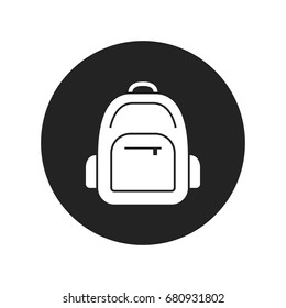 backpack icon vector isolated