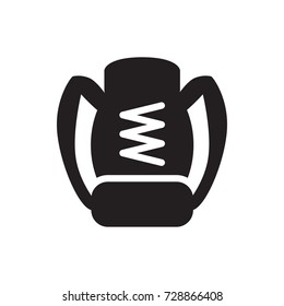 Backpack icon. Vector isolated icon for web and mobile on white background.