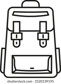 Backpack icon Vector Line Icon Design
