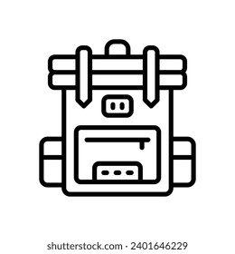 backpack icon. vector line icon for your website, mobile, presentation, and logo design.