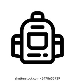 backpack icon. vector line icon for your website, mobile, presentation, and logo design.