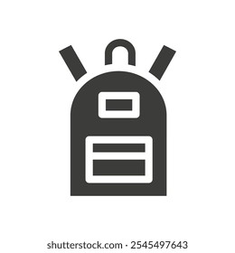 Backpack icon Vector logo outline