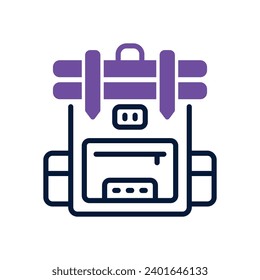 backpack icon. vector mixed icon for your website, mobile, presentation, and logo design.